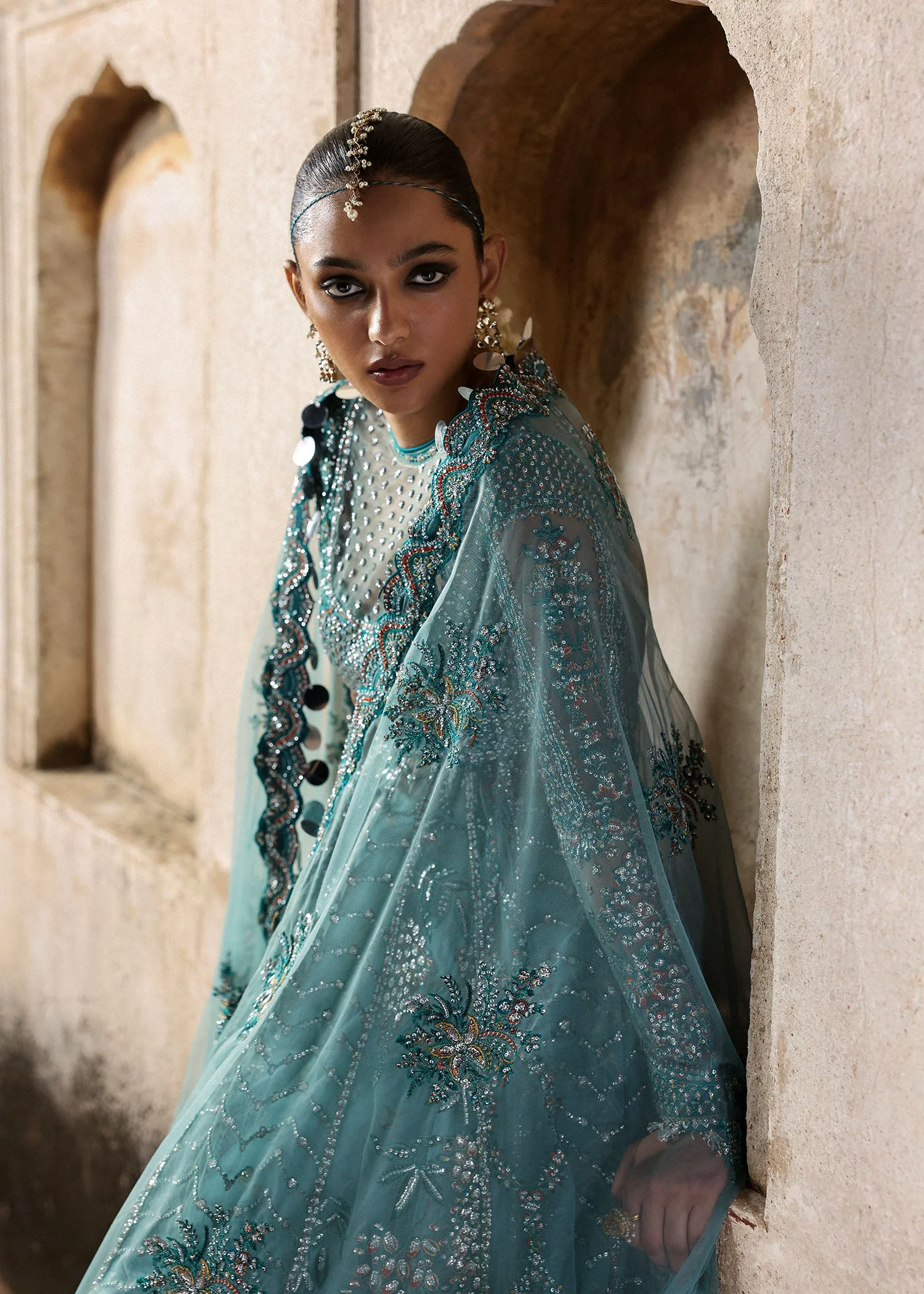 Massarat - Festive Unstitched '25 by Hussain Rehar | Nagma - Image 4