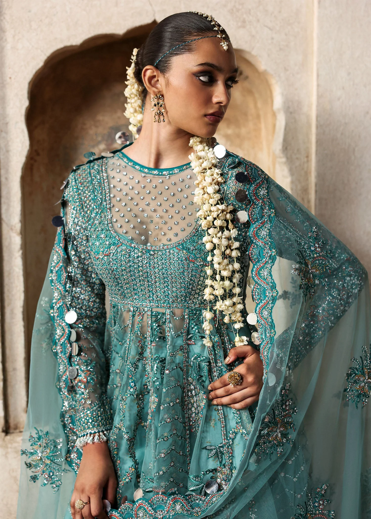 Massarat - Festive Unstitched '25 by Hussain Rehar | Nagma - Image 3