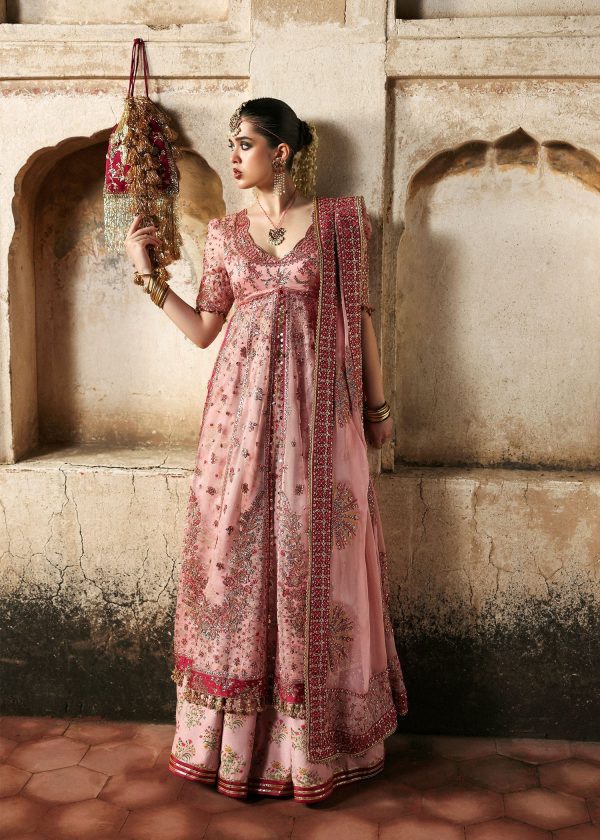 Massarat - Festive Unstitched '25 by Hussain Rehar | Roshanara - Image 2