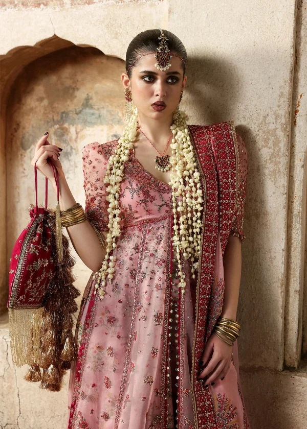 Massarat - Festive Unstitched '25 by Hussain Rehar | Roshanara - Image 3