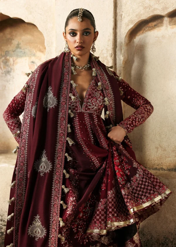 Massarat - Festive Unstitched '25 by Hussain Rehar | Gulnar - Image 5