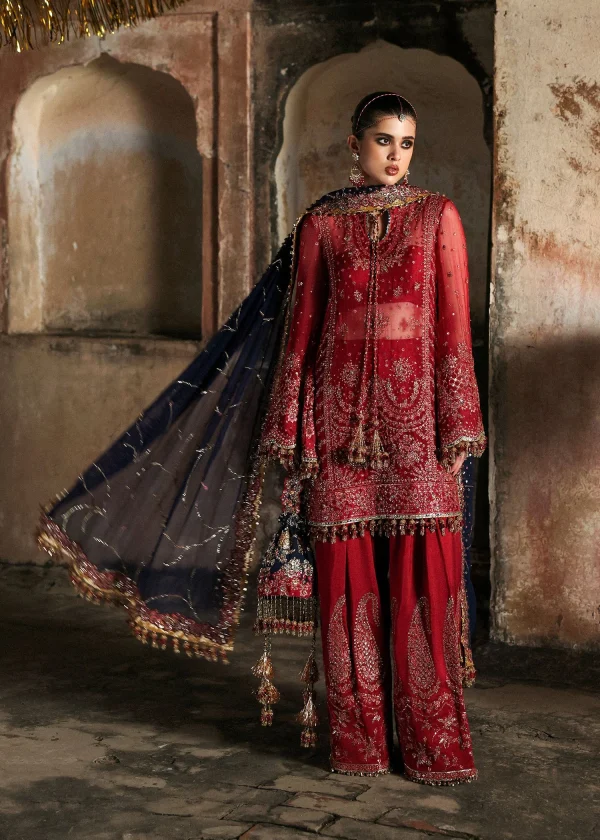 Massarat - Festive Unstitched '25 by Hussain Rehar | Shahrbano - Image 2