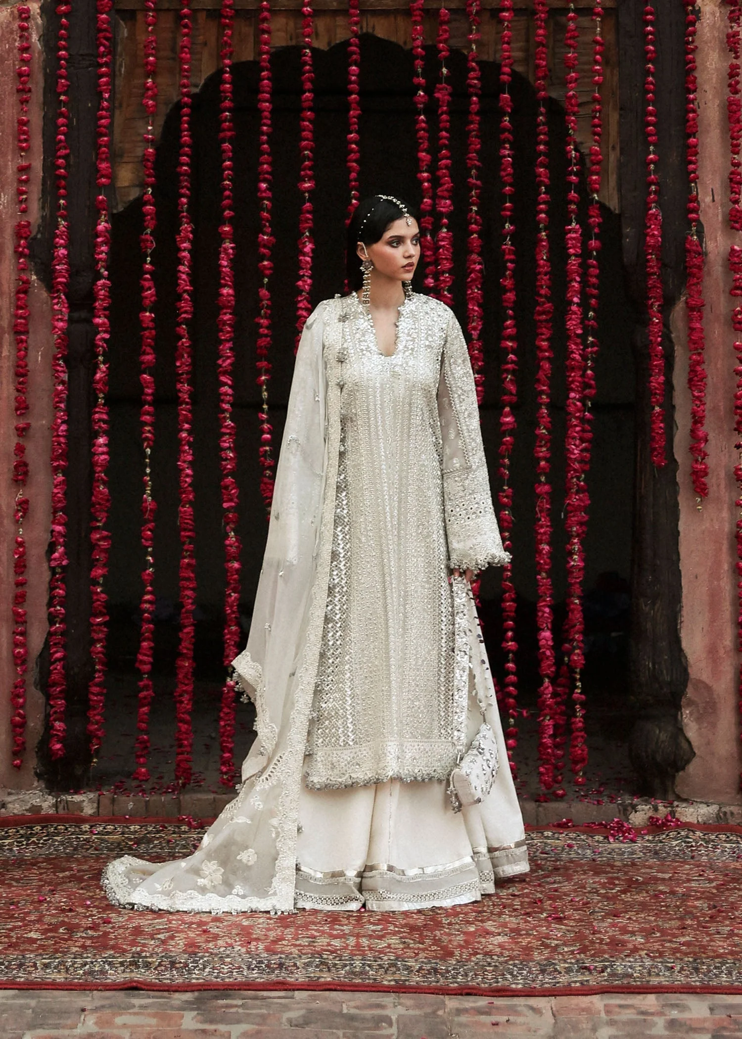 Massarat - Festive Unstitched '25 by Hussain Rehar | Sitara - Image 4