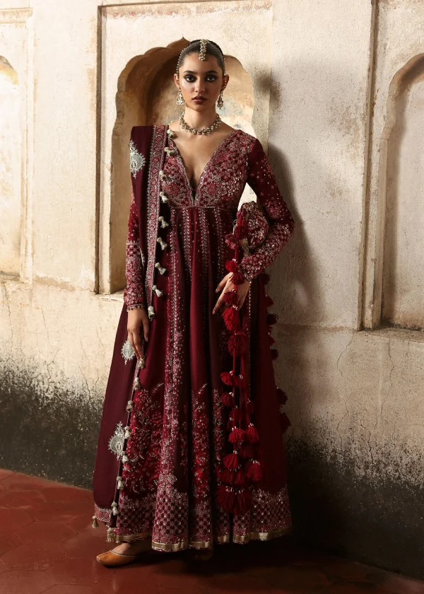 Massarat - Festive Unstitched '25 by Hussain Rehar | Gulnar - Image 4