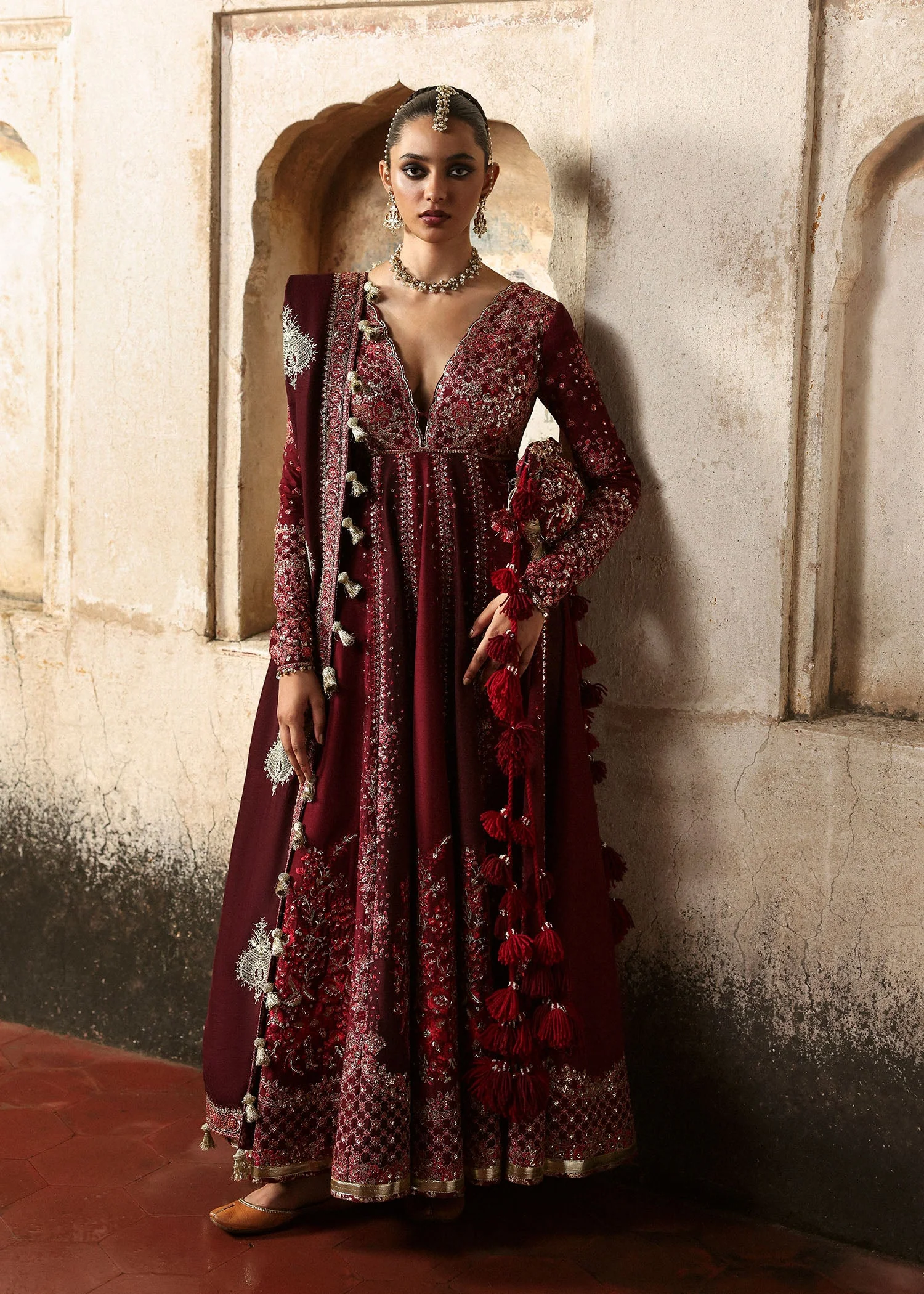 Massarat - Festive Unstitched '25 by Hussain Rehar | Gulnar - Image 4