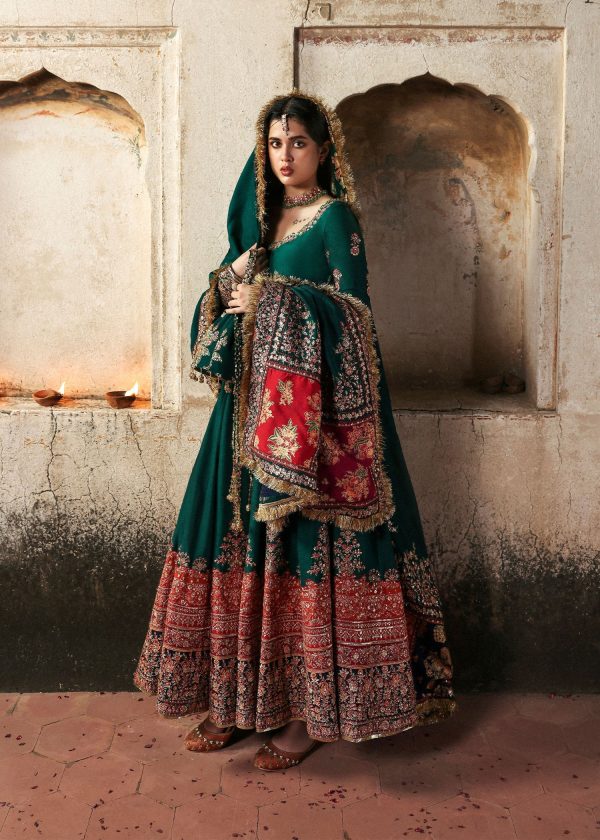 Massarat - Festive Unstitched '25 by Hussain Rehar | Meherunissa - Image 2