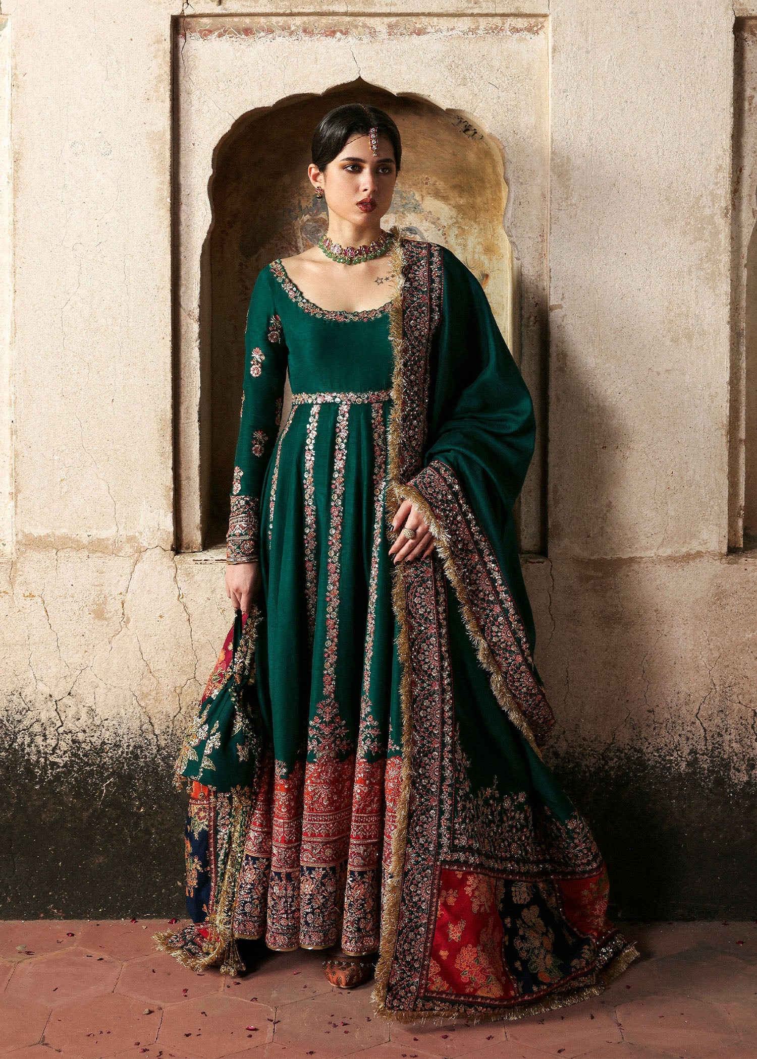 Massarat - Festive Unstitched '25 by Hussain Rehar | Meherunissa