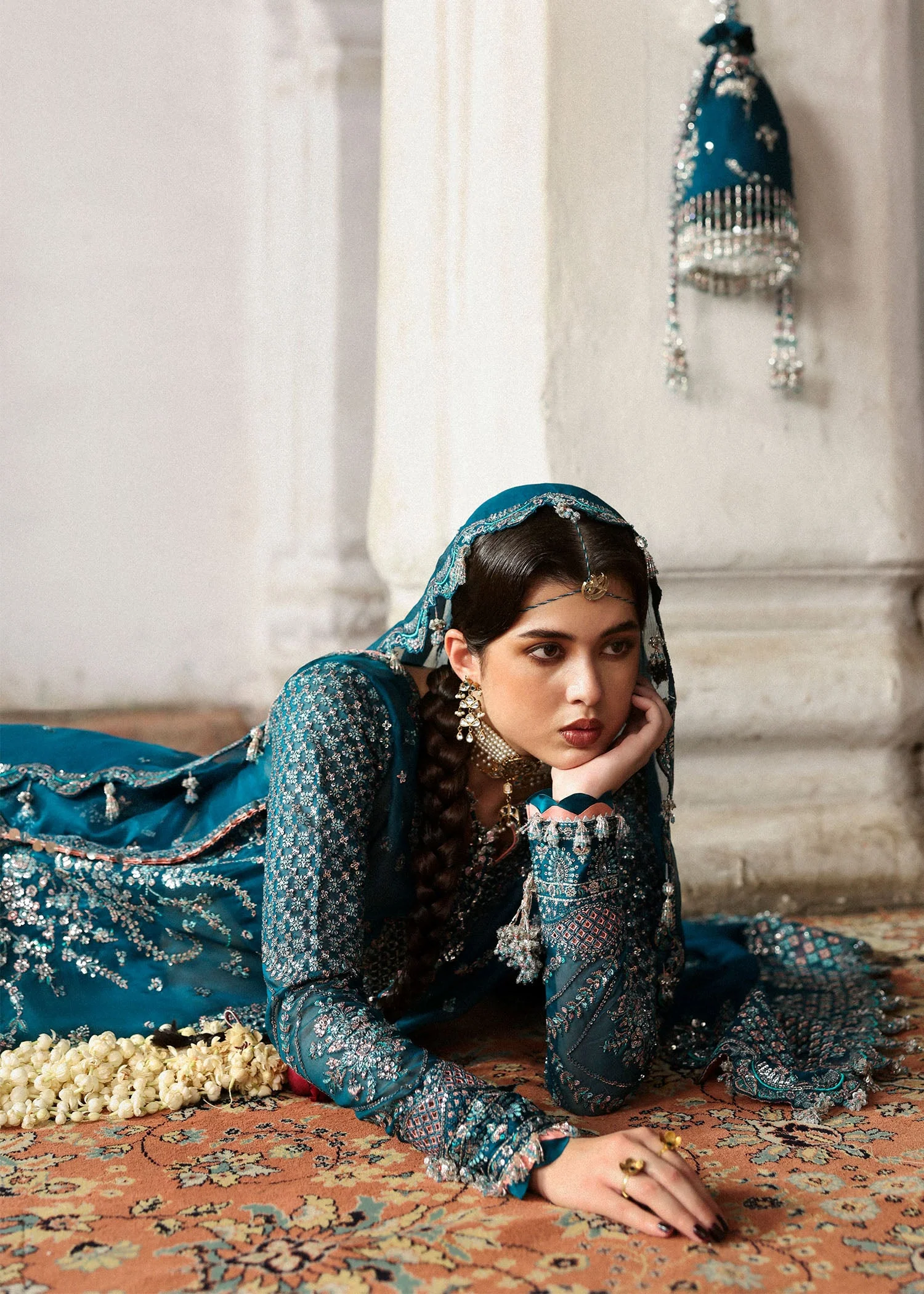 Massarat - Festive Unstitched '25 by Hussain Rehar | Zebunisa - Image 3