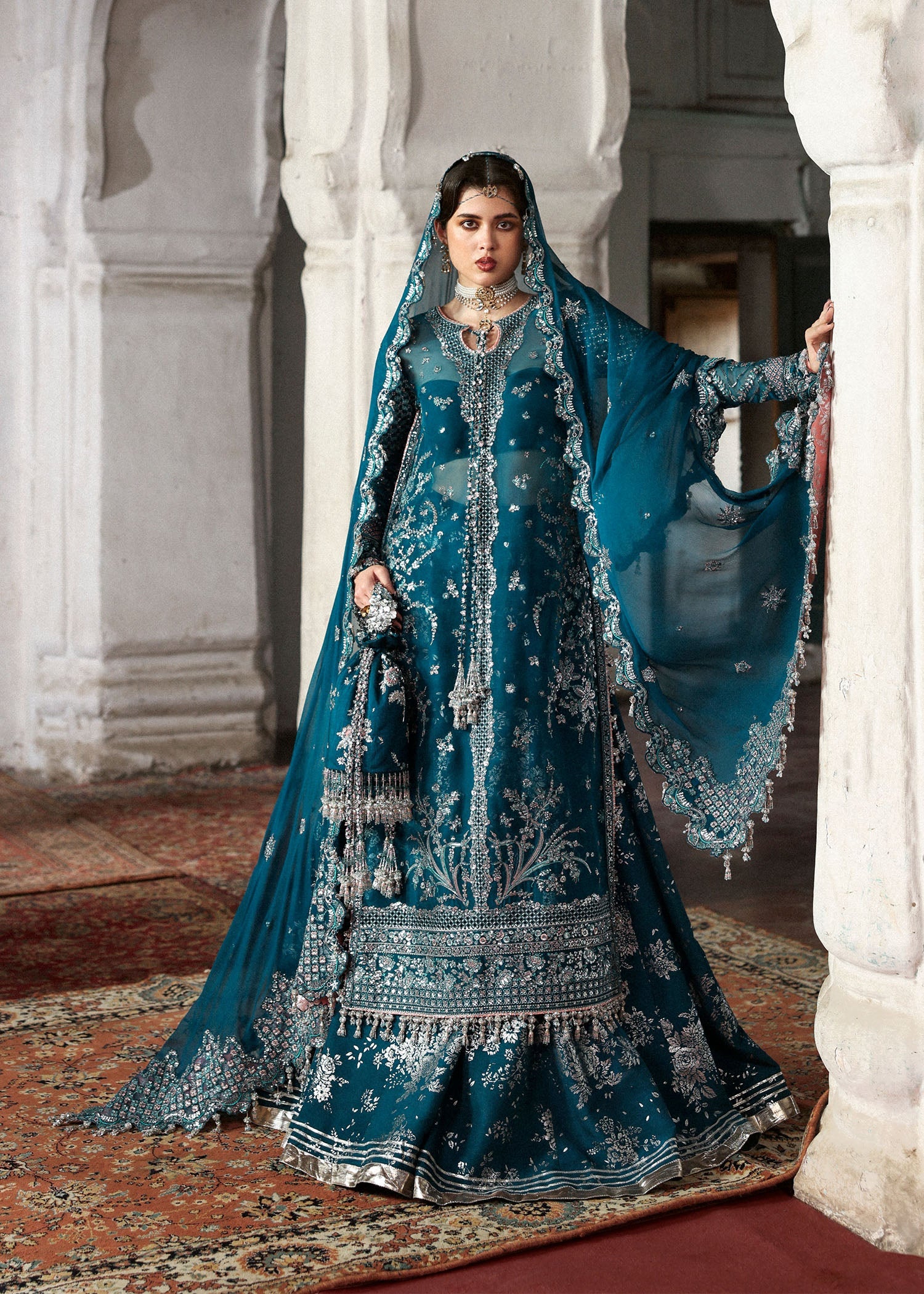 Massarat - Festive Unstitched '25 by Hussain Rehar | Zebunisa