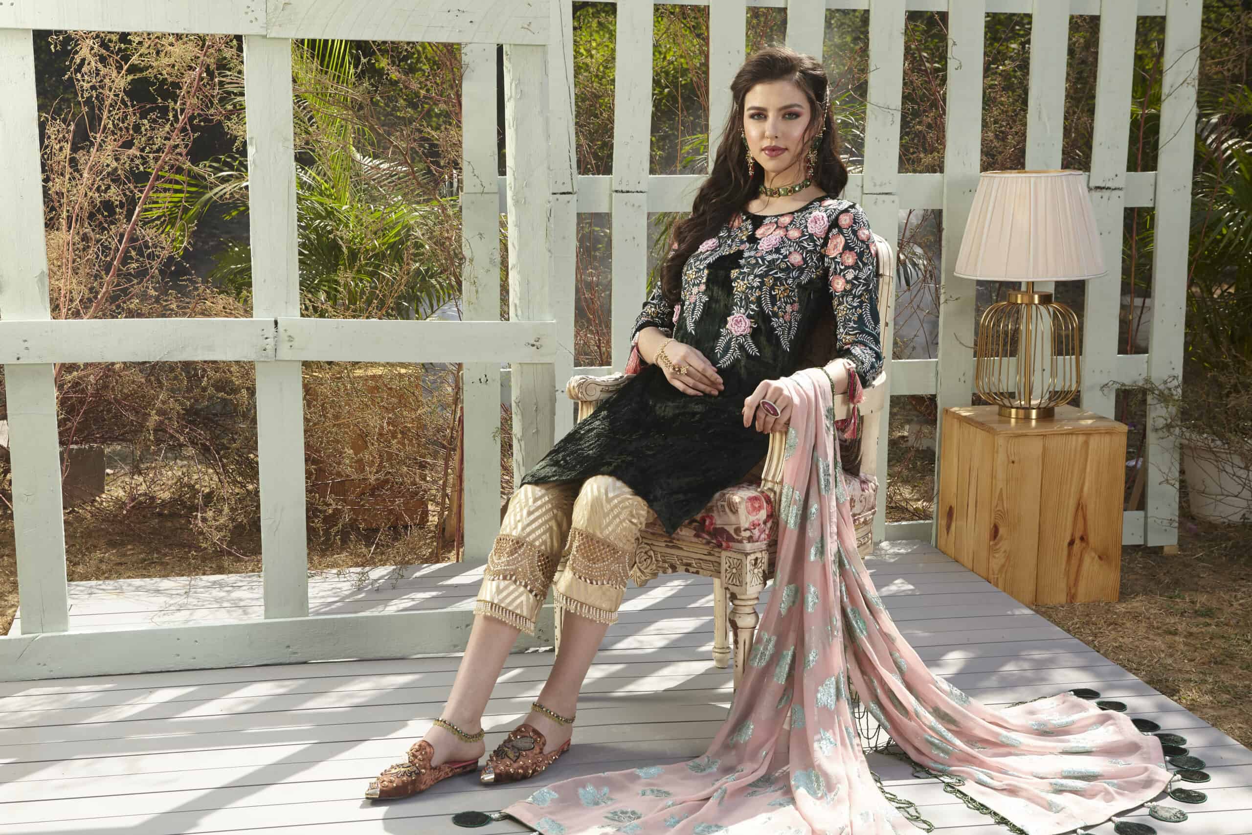 Zara Hayaat Festive Collection  - TARTAN 20 W3 - Image 3