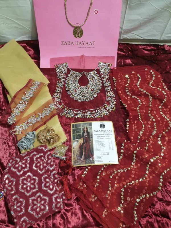 Zara Hayaat Festive Collection  - ROSE WOOD 20 W7 - Image 5