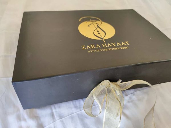 Zara Hayaat Luxury Lawn  - ROSE BERRY OOS-01 - Image 9