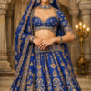 JPN SMART INDIA Royal Heritage Handcrafted Silk Bridal Lehenga